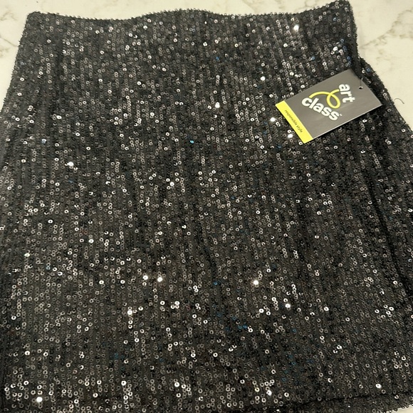 Girls Art Class black sequin skirt XL (14/16) NEW - Picture 5 of 7